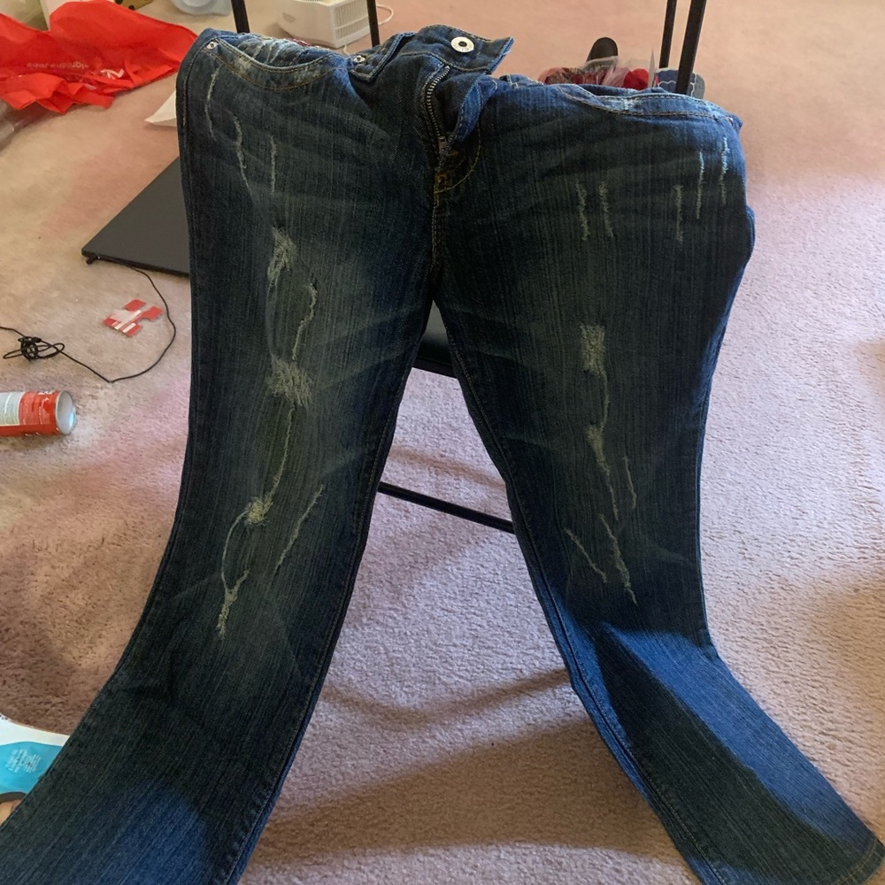 Baby phat distressed jeans